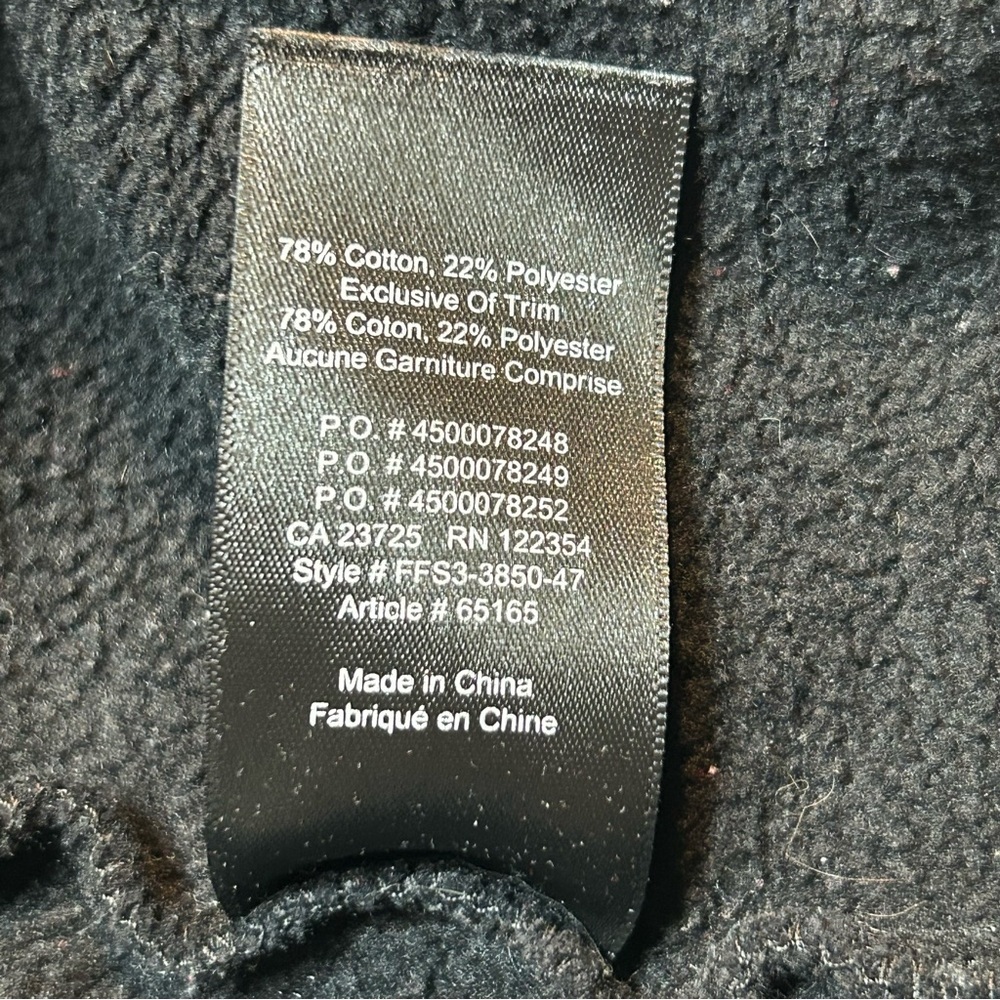 Aritzia Tna Teddy Fleece Lined Half Zip Hoodie Jacket Black Size XS - Picture 6 of 8